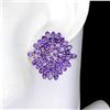 Image 2 : Natural Unheated Amethyst Earrings
