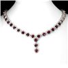 Image 1 : Natural Heart Mozambique Garnet Necklace
