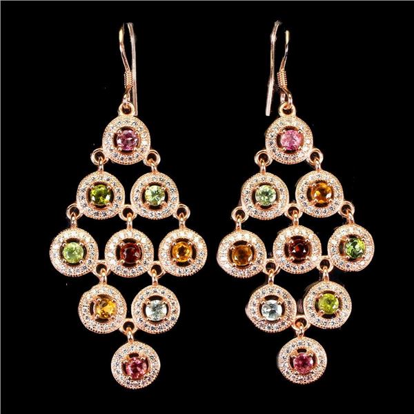 Natural Unheated Tourmaline Earrings