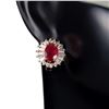 Image 1 : Natural Pigeon Blood Ruby Earrings