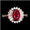 Image 1 : Natural Pigeon Blood Red Ruby Ring