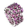 Image 1 : Natural Unheated Rhodolite Garnet Ring