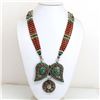 Image 1 : Tibet Natural Stone Tribal Queen Royal Necklace