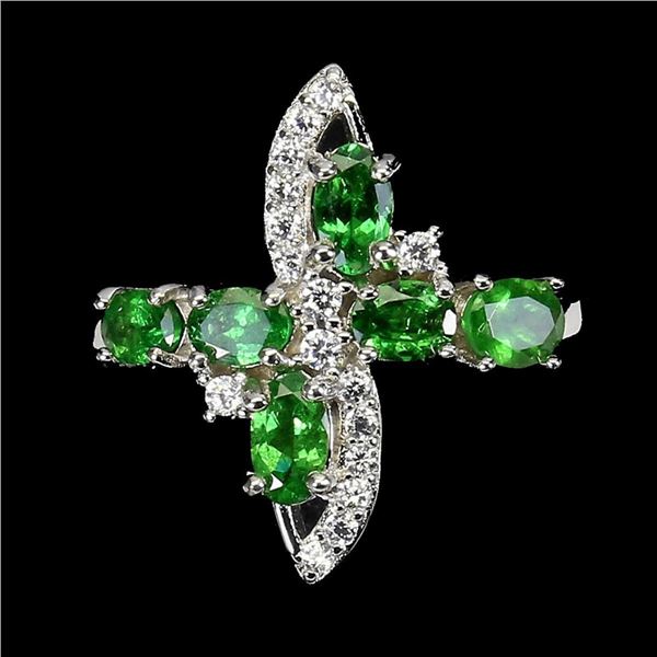 Natural Tsavorite Garnet Ring