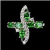 Image 1 : Natural Tsavorite Garnet Ring