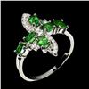 Image 2 : Natural Tsavorite Garnet Ring