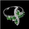 Image 3 : Natural Tsavorite Garnet Ring