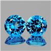 Image 1 : Natural Swiss Blue Topaz Pair 9.00 MM {Flawless-VVS}