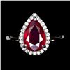 Image 1 : Natural Pigeon Blood Red Ruby Ring