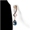 Image 2 : Natural London Blue Topaz  Earrings