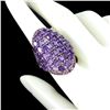 Image 3 : Natural  Amethyst Rhodolite Garnet Ring