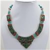 Image 1 : Tibet Natural Stone Tribal Queen Royal Necklace