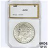 Image 1 : 1892 Morgan Silver Dollar PCI AU50
