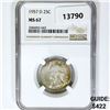 Image 1 : 1957-D Washington Silver Quarter NGC MS67
