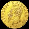 1865 Italy .1867oz Gold 20 Lire CLOSELY UNCIRCULAT
