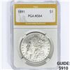 1891 Morgan Silver Dollar PGA MS64