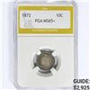 Image 1 : 1872 Seated Liberty Dime PGA MS65+