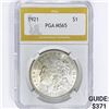 Image 1 : 1921 Morgan Silver Dollar PGA MS65