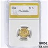 Image 1 : 1899 $2.50 Gold Quarter Eagle PGA MS64+