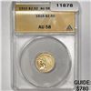 1915 $3 Gold Piece ANACS AU58