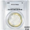 Image 1 : 1880 Morgan Silver Dollar PCGS MS63