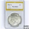 1927-S Silver Peace Dollar PGA MS63