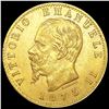 1873 Italy .1867oz Gold 20 Lire UNCIRCULATED