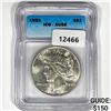 1935 Silver Peace Dollar ICG AU58