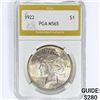 Image 1 : 1922 Silver Peace Dollar PGA MS65