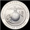 Image 2 : 2022 US Marine Corps 2.5oz Silver Medal SUPERB GEM