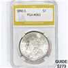 1890-S Morgan Silver Dollar PGA MS63