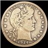 Image 1 : 1914-S Barber Quarter NICELY CIRCULATED
