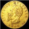 Image 1 : 1865 Italy .1867oz Gold 20 Lire CLOSELY UNCIRCULAT