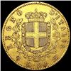 Image 2 : 1863 Italy .1867oz Gold 20 Lire CLOSELY UNCIRCULAT
