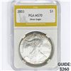 Image 1 : 2003 American Silver Eagle PGA MS70