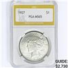 Image 1 : 1927 Silver Peace Dollar PGA MS65