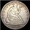 Image 1 : 1853 Arws & Rays Seated Liberty Half Dollar LIGHTL