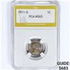 Image 1 : 1911-D Wheat Cent PGA MS65