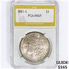 Image 1 : 1881-S Morgan Silver Dollar PGA MS65