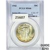Image 1 : 1942 Walking Liberty Half Dollar PCGS MS66