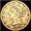 Image 1 : 1903-S $5 Gold Half Eagle NICELY CIRCULATED