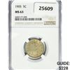Image 1 : 1905 Liberty Victory Nickel NGC MS63