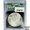 Image 1 : 1884-CC Morgan Silver Dollar ICG MS64