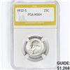 Image 1 : 1932-S Washington Silver Quarter PGA MS64