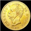 Image 1 : 1882-R Italy .1867oz Gold 20 Lire UNCIRCULATED