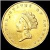 Image 1 : 1855 Rare Gold Dollar UNCIRCULATED
