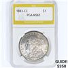 Image 1 : 1883-CC Morgan Silver Dollar PGA MS65