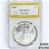 Image 1 : 1994 American Silver Eagle PGA MS70