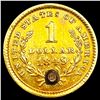 Image 2 : 1849 Rare Gold Dollar LIGHTLY CIRCULATED