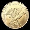 Image 2 : 1976 US Washington 2.3g Gold Round UNCIRCULATED